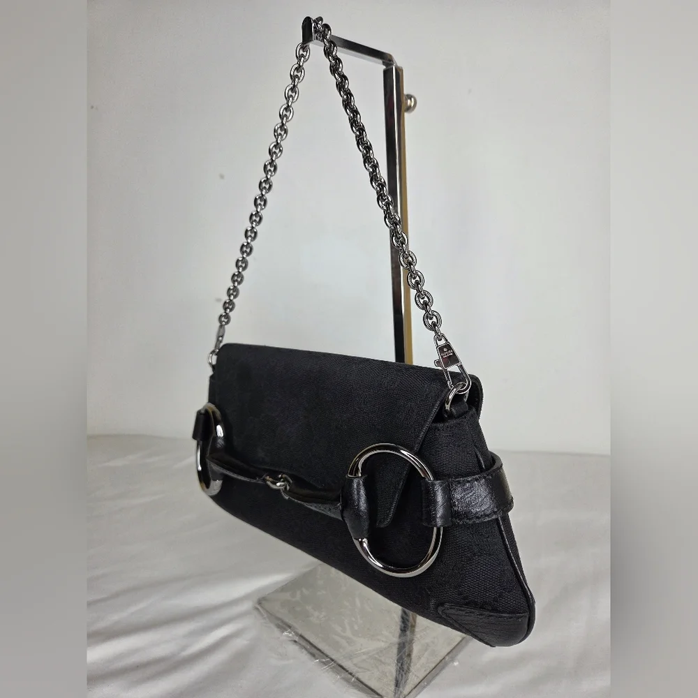 Gucci Horsebit Chain cloth handbag - Picture 2 of 13